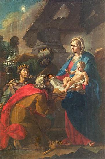 Szymon Czechowicz Adoration of the Magi. Germany oil painting art